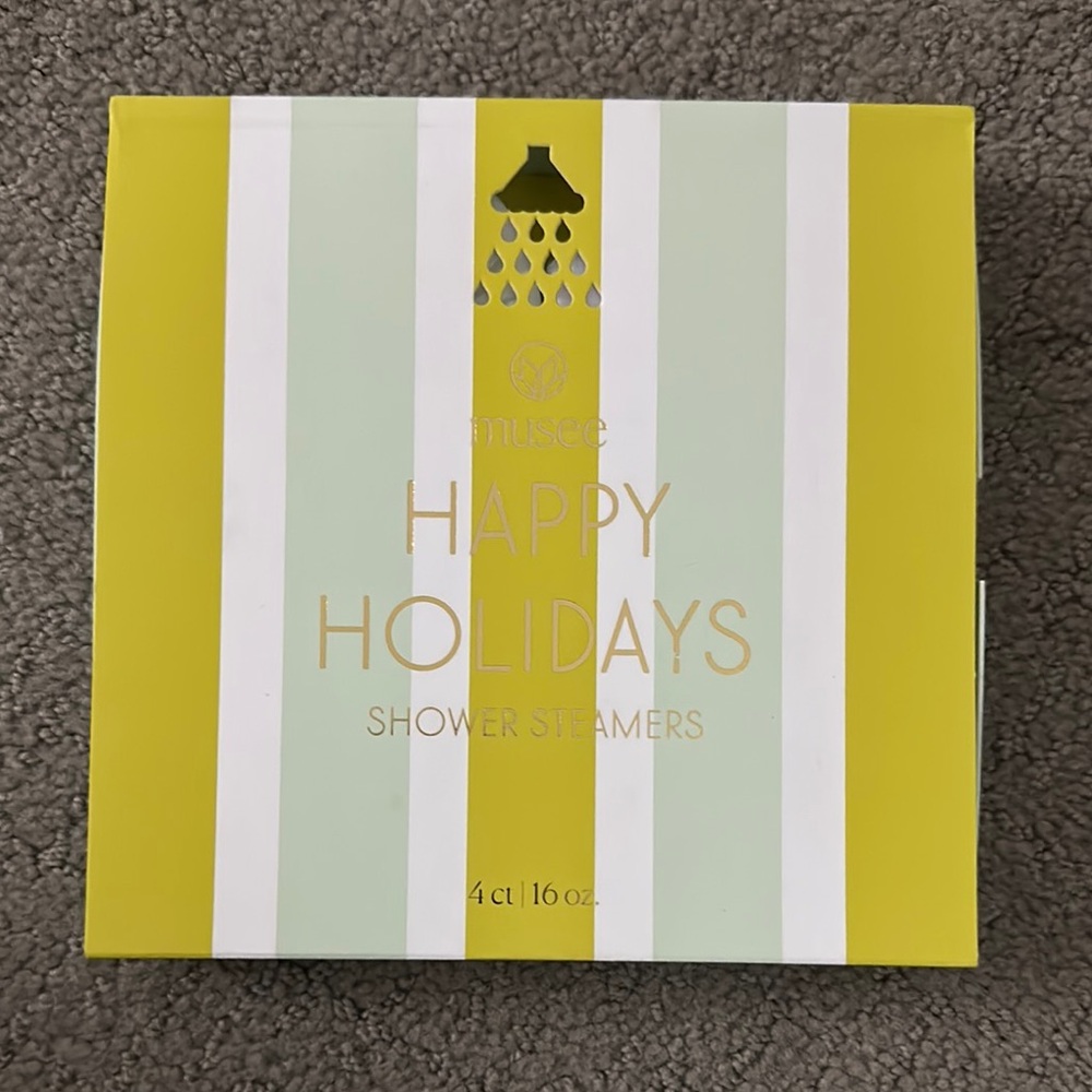 Musee Happy Holidays Shower Steamers